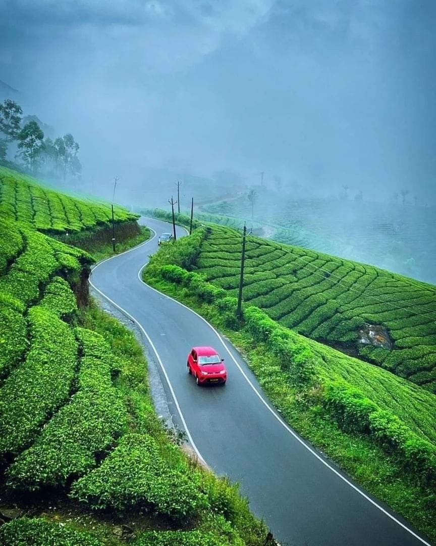 Scenic travel destination with mountains and clear skies
